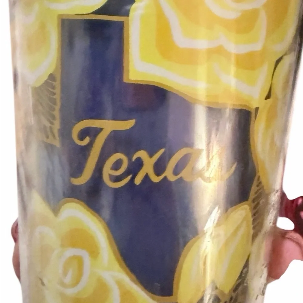 Starbucks‎ Yellow Floral Texas Tumbler